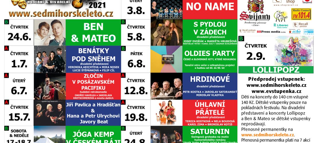 Nejrozsáhlejší kulturní akce v Českém ráji – Sedmihorské léto 2021 – program