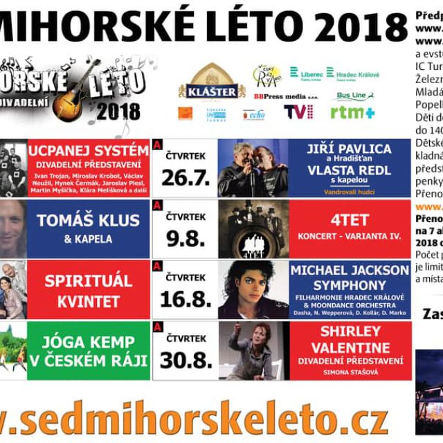 HUDEBNÍ A DIVADELNÍ SEDMIHORSKÉ LÉTO 2018